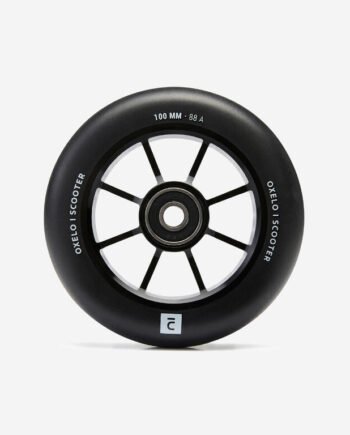 100 mm Freestyle Wheel with Black Alu Rim & Black PU85A Rubber