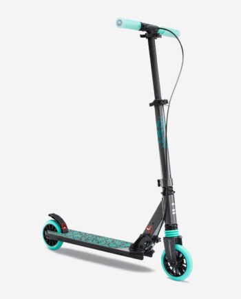 Scooter with Handlebar Brake and Suspension Mid 5 - Grey/Green